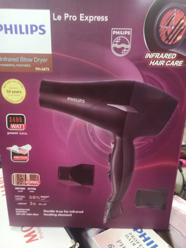 سشوار حرفه ای فلیپس المنت کریستالی مدل PH-3473